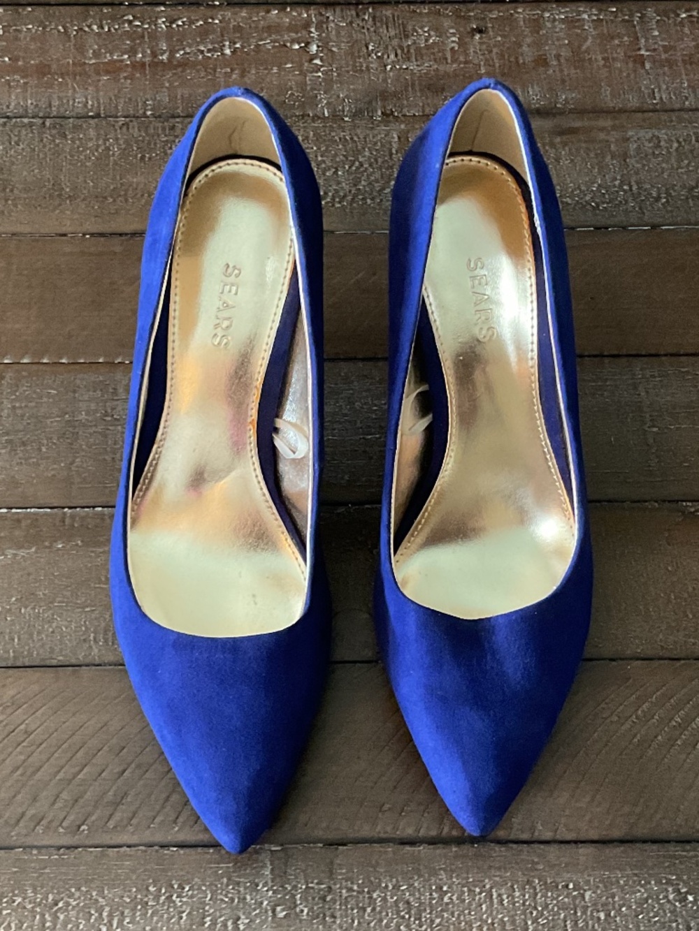 ⭐️ Sears "Angie 2" Pointed-Toe Cobalt Blue Stiletto Pumps - size 6